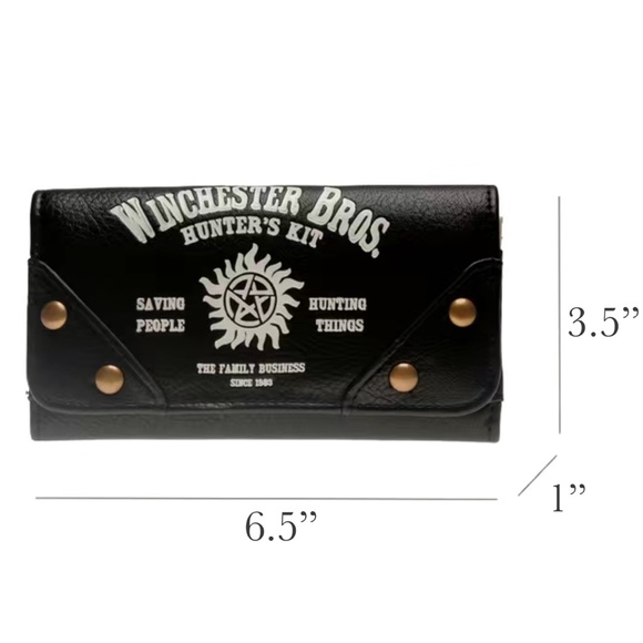 Supernatural Black Pentagram Bifold Wallet - Picture 13 of 13